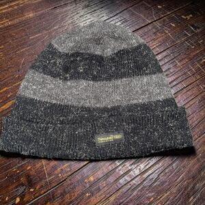 Henschel Beanie Hat Thinsulate Ultra Insulation Wool Blend Striped Winter Mens